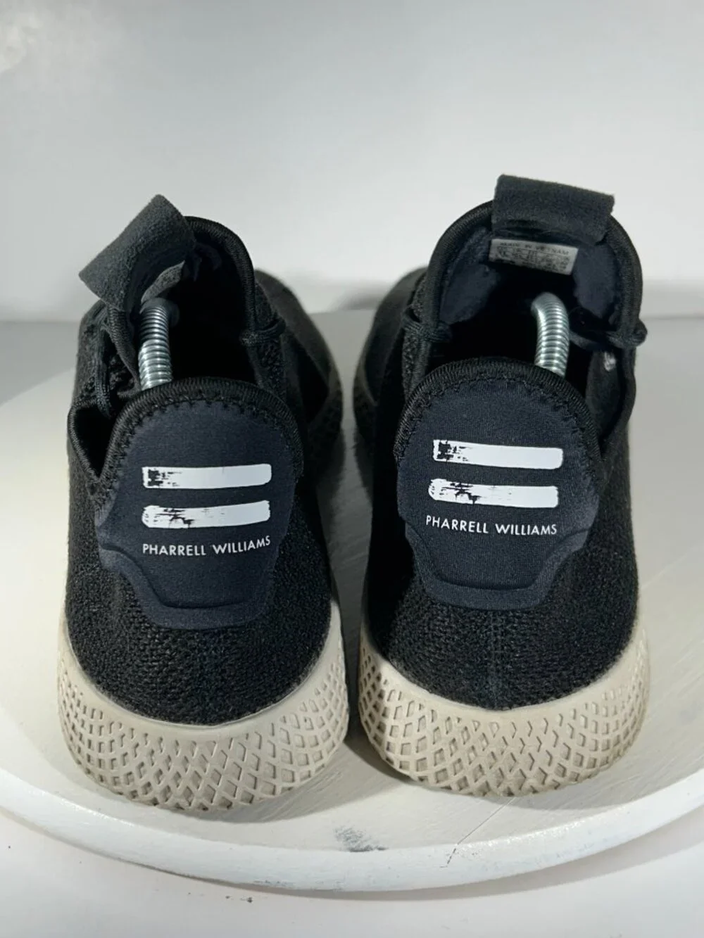 Adidas Pharrell Williams Shoes Mens Size 11 HU Core Black Tennis Sneakers Gym - Picture 6 of 12